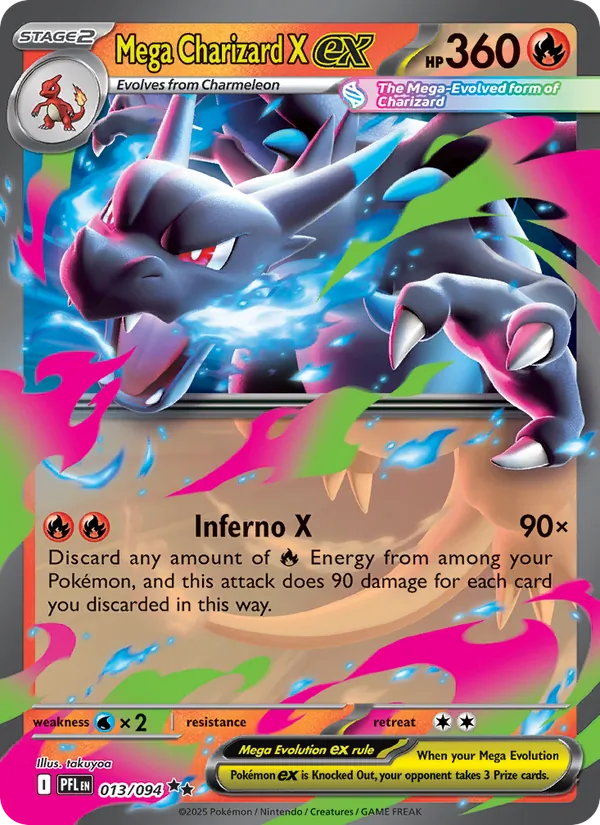 Mega Glurak X ex (PPS9 PFL 013)