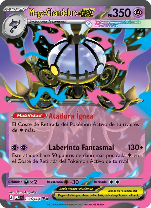 Mega Chandelure ex (PBL 038)