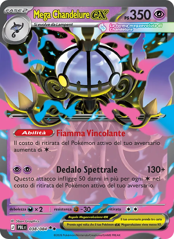 Mega Chandelure ex (PBL 038)