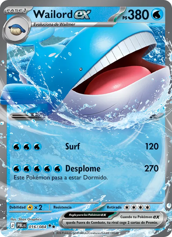 Wailord ex (PBL 016)