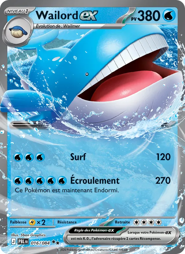 Wailord ex (PBL 016)