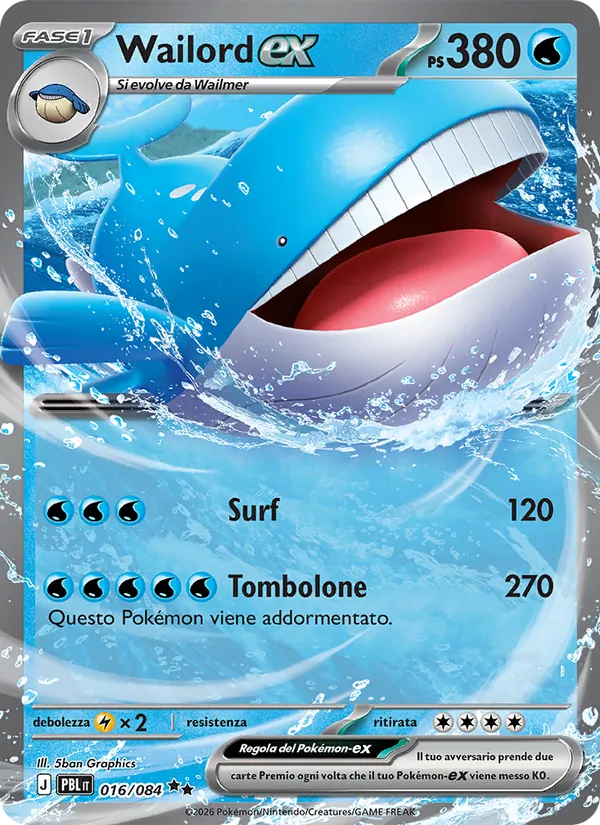 Wailord ex (PBL 016)
