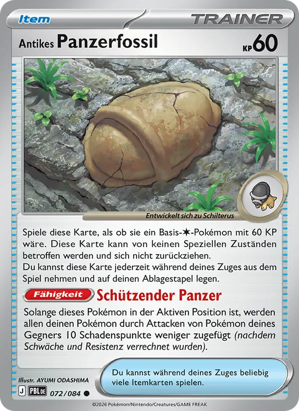 Antique Armor Fossil (PBL 072)