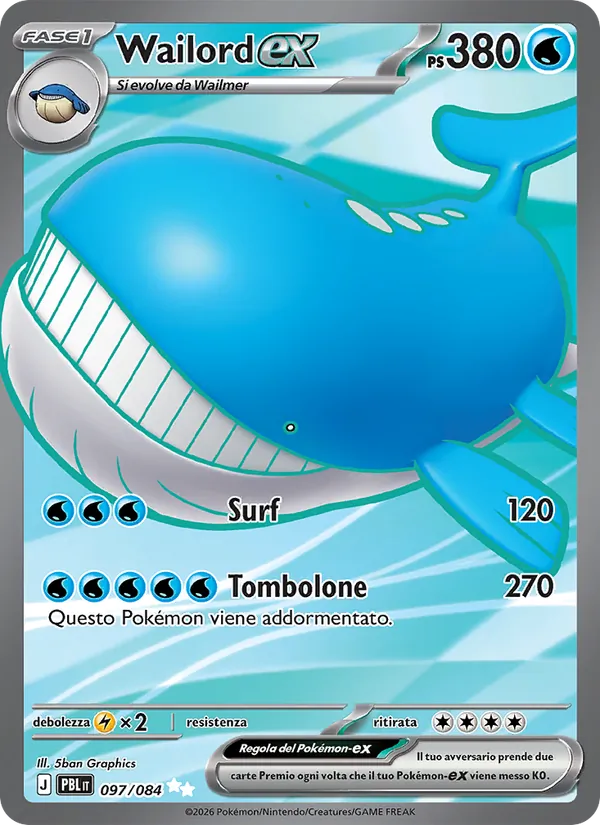 Wailord ex (PBL 097)