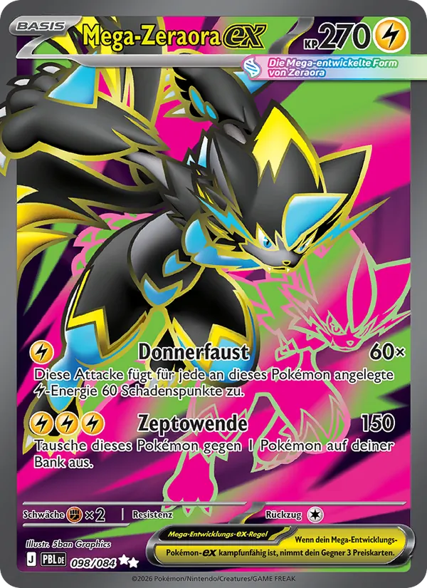 Mega Zeraora ex (PBL 098)