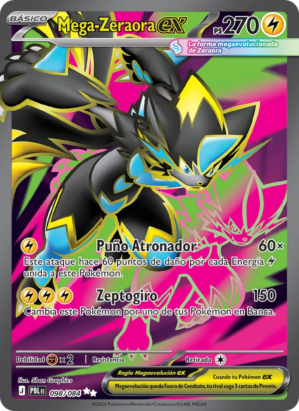 Mega Zeraora ex (PBL 098)