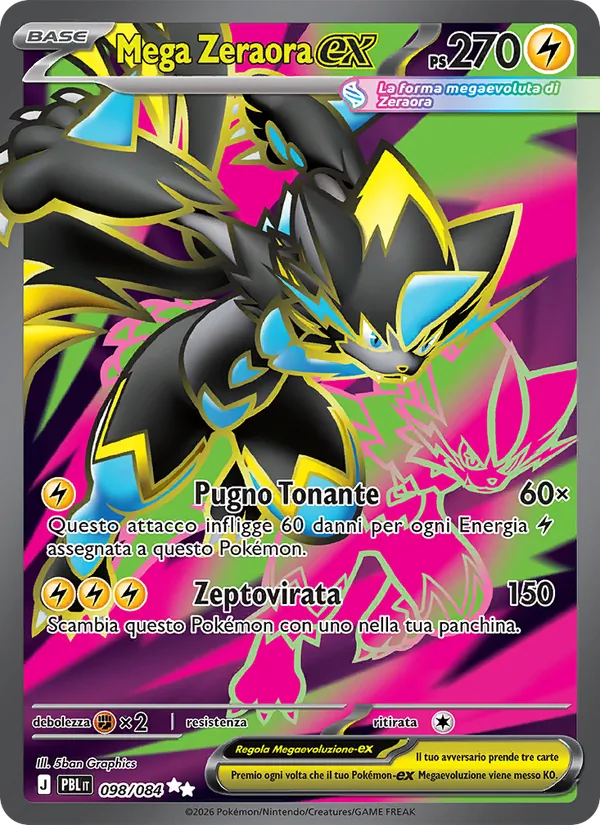 Mega Zeraora ex (PBL 098)