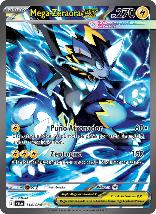 Mega Zeraora ex (PBL 114)