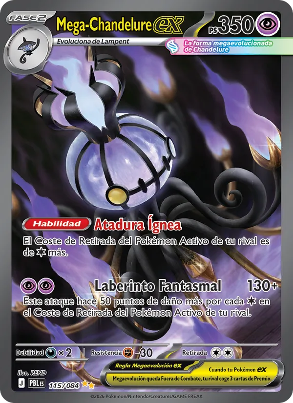 Mega Chandelure ex (PBL 115)