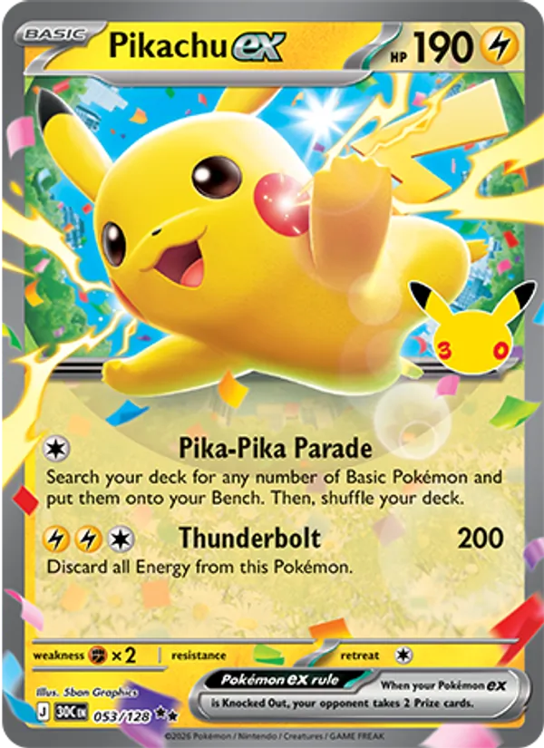 Pikachu ex (30C 053)