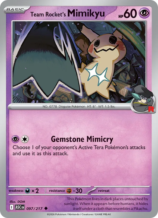 Team Rocket's Mimikyu (xASC 097)